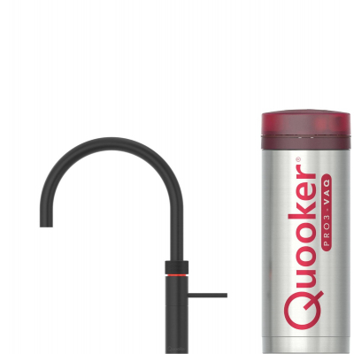 Quooker PRO3 Fusion Round 3-in-1 kraan Zwart 3FRBLK